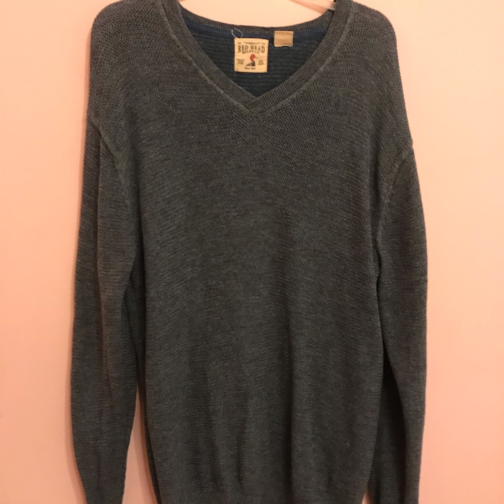 redhead brand dark blue sweater